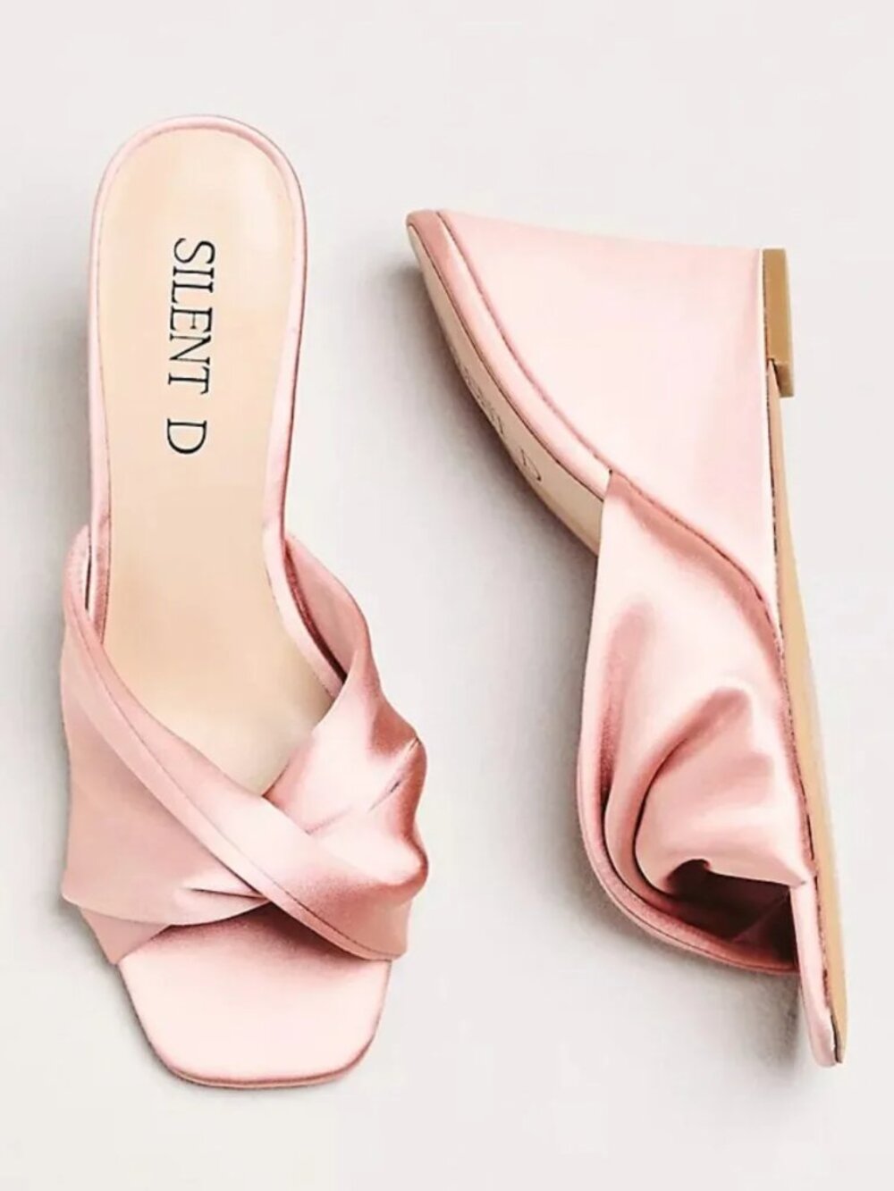 Silent D Katia Wedges, Pink Satin, EU 37/US 6-6.5 - Picture 2 of 3